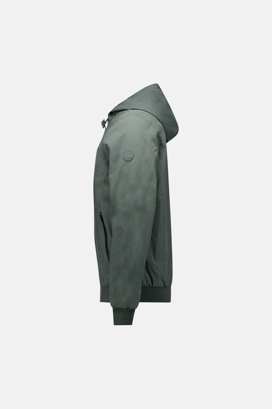 Veste courte verte Cars, avec capuche et une poche zippée sur le côté.