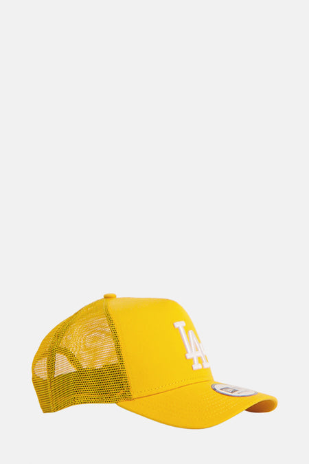 Casquette New Era avec logo "LA" blanc sur l'avant et dos en maille.