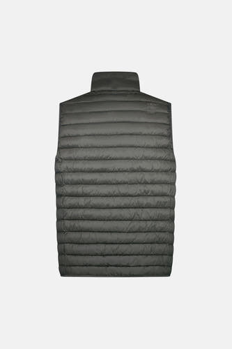 Gilet Cars pour enfant, avec coutures horizontales et col montant, vu de dos.