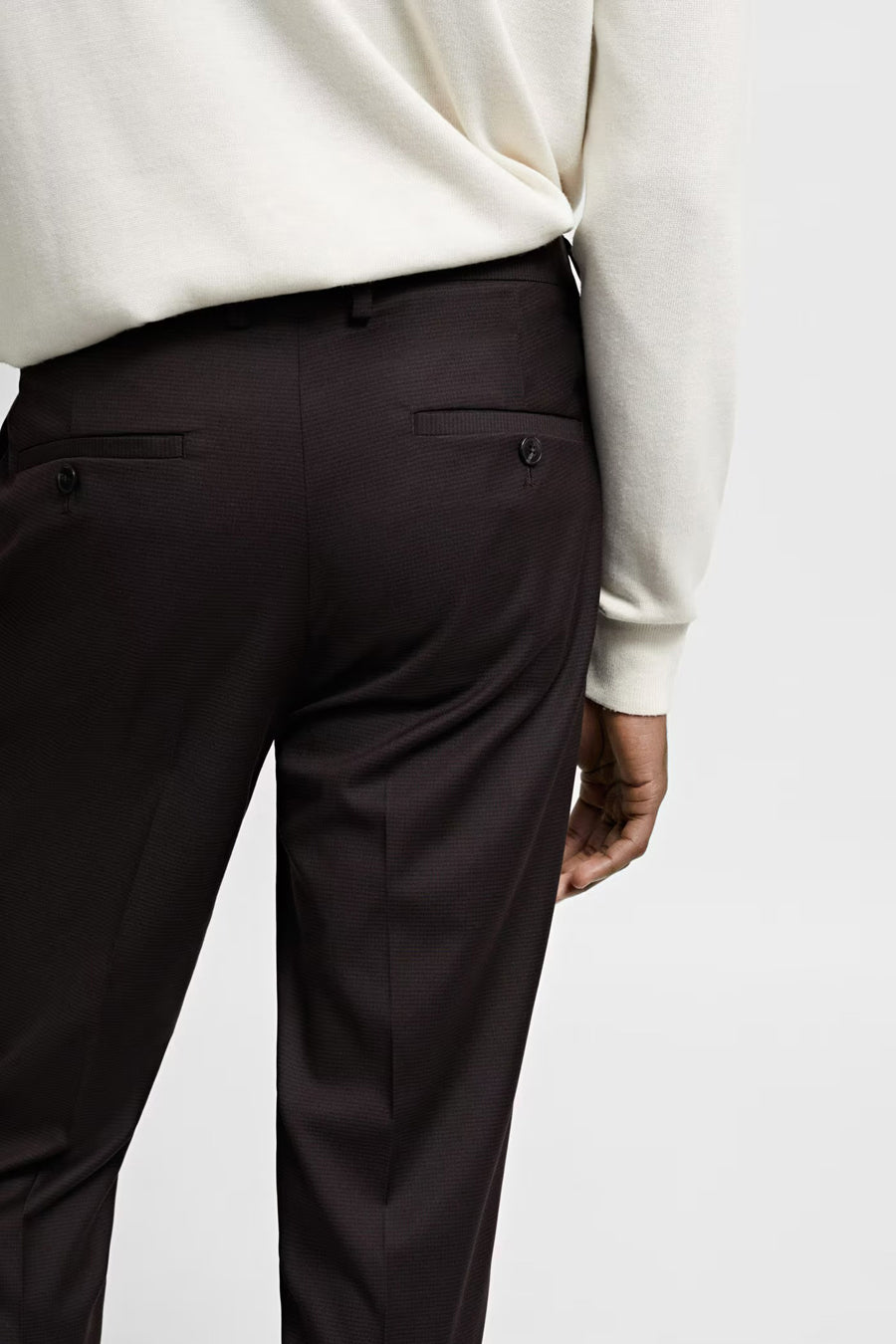 Pantalon costume - bordeaux - MANGO