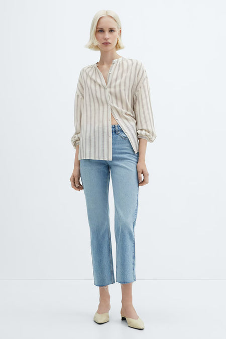 Chemise à manches longues - blanc