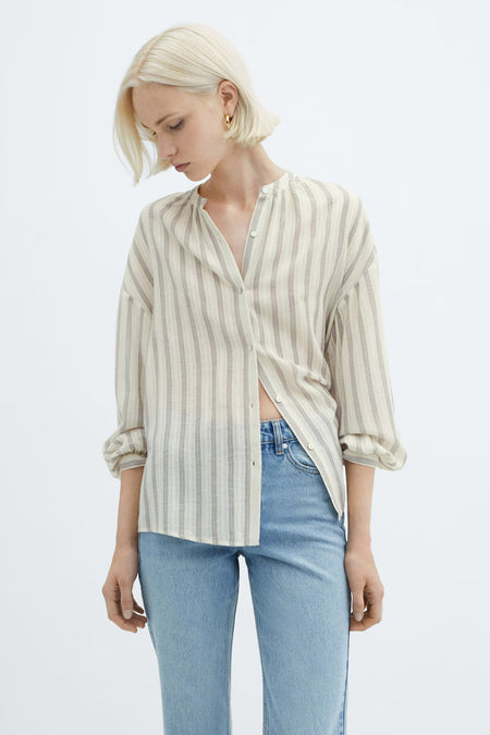 Chemise à manches longues - blanc