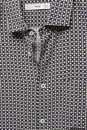 Chemise à manches courtes - bleu - MANGO