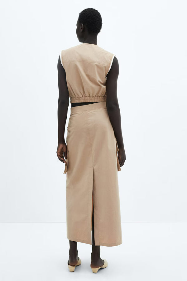 Jupe longue Brun - Mango