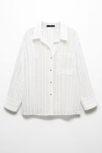 Chemise à manches longues - blanc