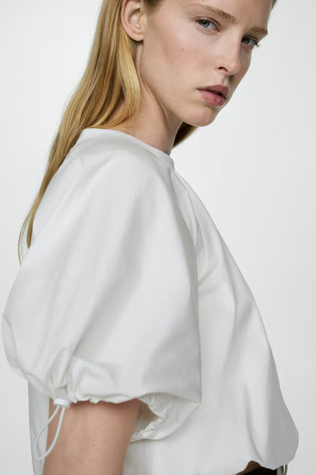 Chemisier (manches courtes) Blanc - Mango