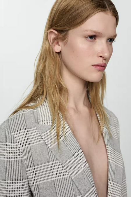 Blazer Gris - Mango
