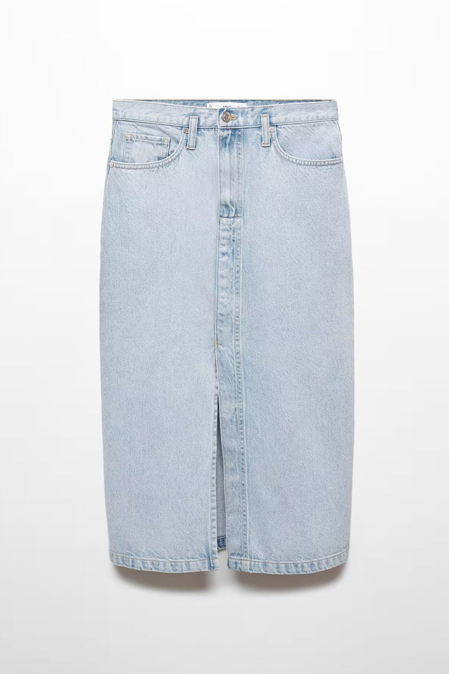 Jupe midi - bleu