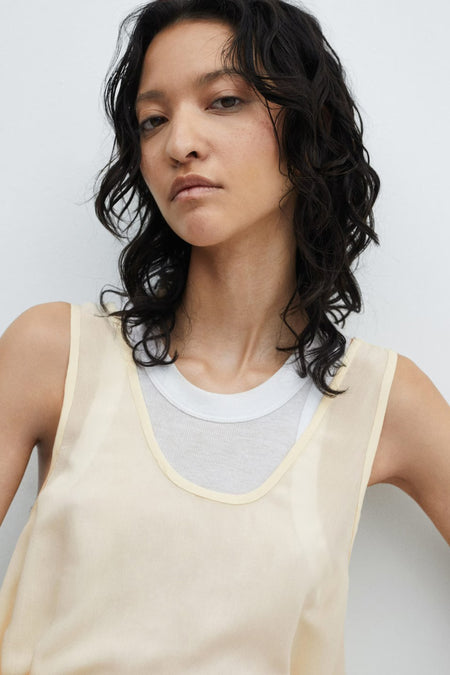 Chemisier (sans manches) Beige - Mango