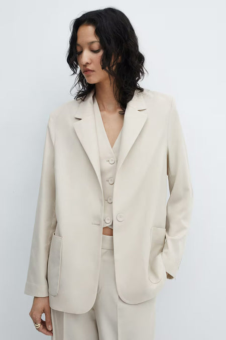 Blazer Gris - Mango
