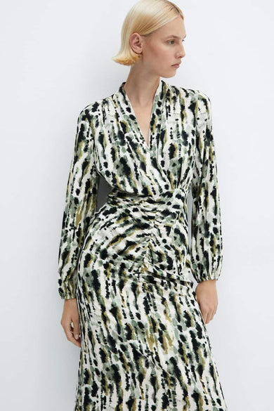 Robe &agrave; manches longues - beige