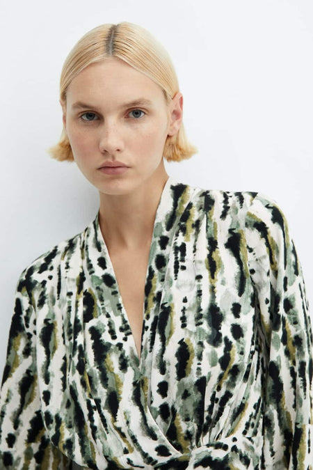 Robe &agrave; manches longues - beige