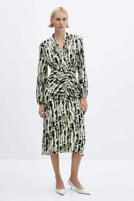 Robe &agrave; manches longues - beige