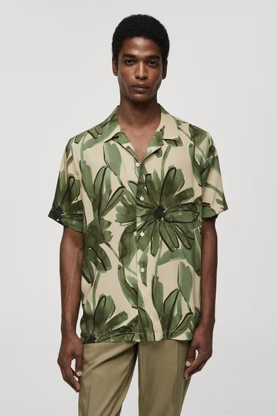 Chemise à manches courtes - vert