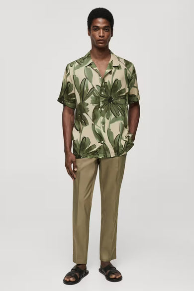 Chemise à manches courtes - vert