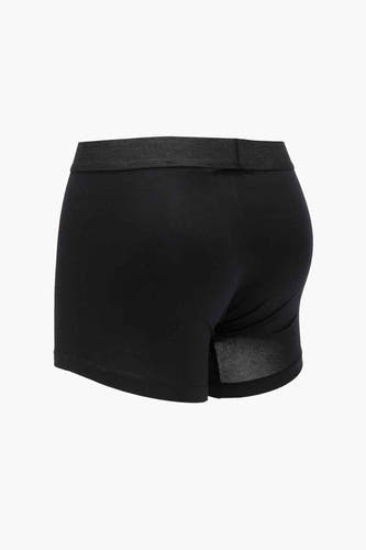 Boxers noirs de Levi's® Accessories, vue arrière avec ce ce taille en taille et et étiquette discrète.