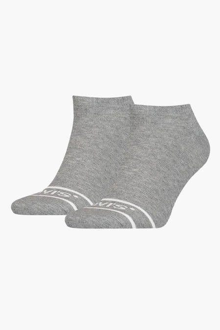 Chaussettes grises de Levi's® Accessories avec détail logo blanc sur le pied.