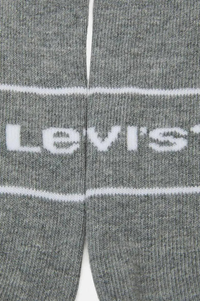Chaussettes grises tricotées avec le logo Levi's.