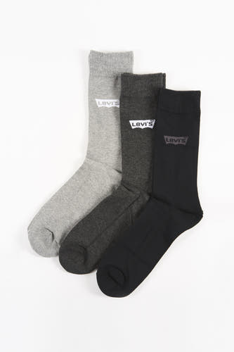 Chaussettes grises de Levi's® Accessories, avec un design lisse dans différentes teintes de gris.