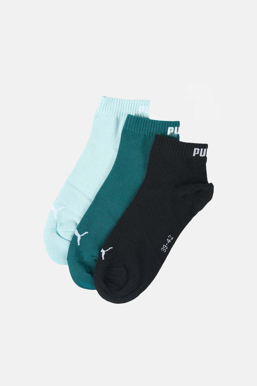 Chaussettes multicolores de PUMA, avec détails logo et côtes sur le dessus.