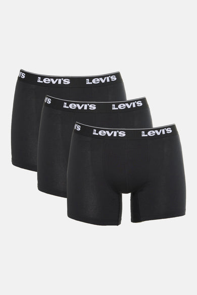 Zwarte Levi's boxershorts, driepak.