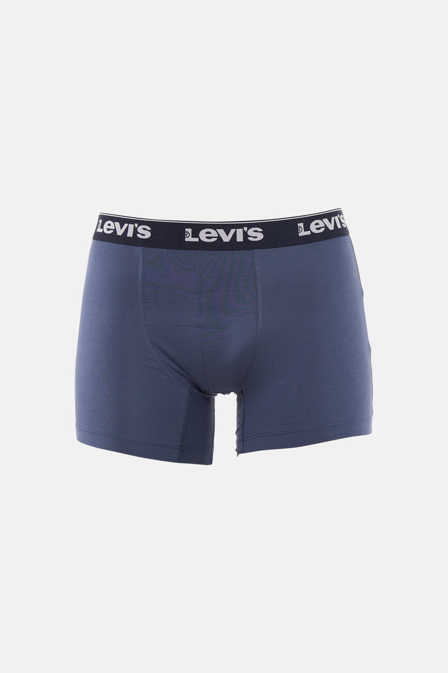 Boxer short bleu de Levi's avec une ceinture noire à logo.
