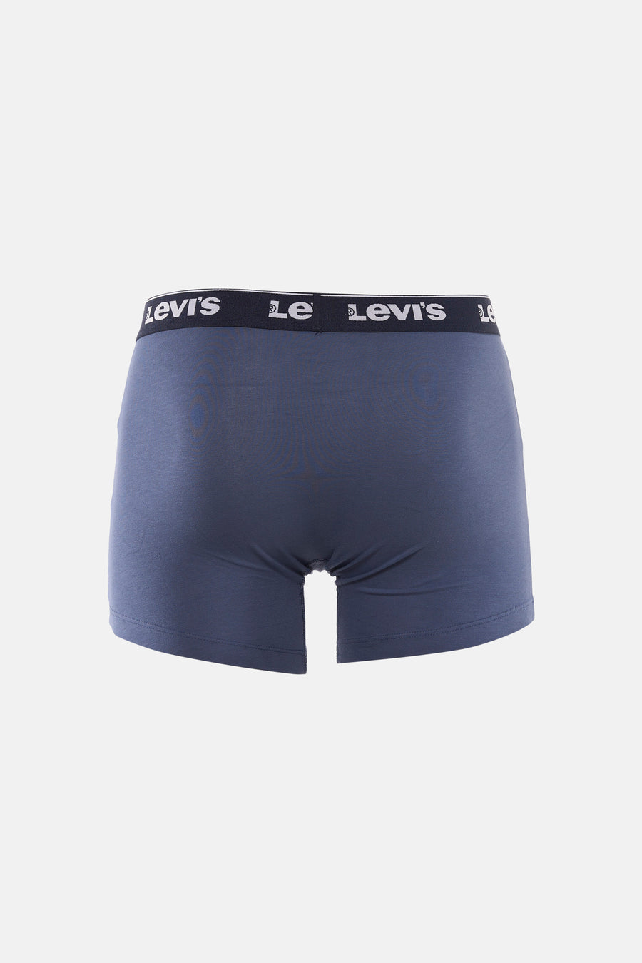 Blauwe boxershort van Levi's met een elastische tailleband met logo's.
