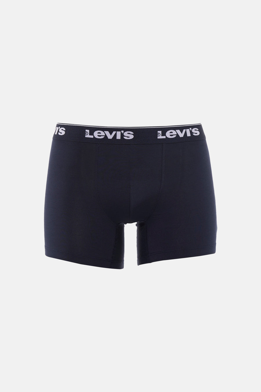 Boxer short bleu de Levi's avec une ceinture élastique blanche à logo.