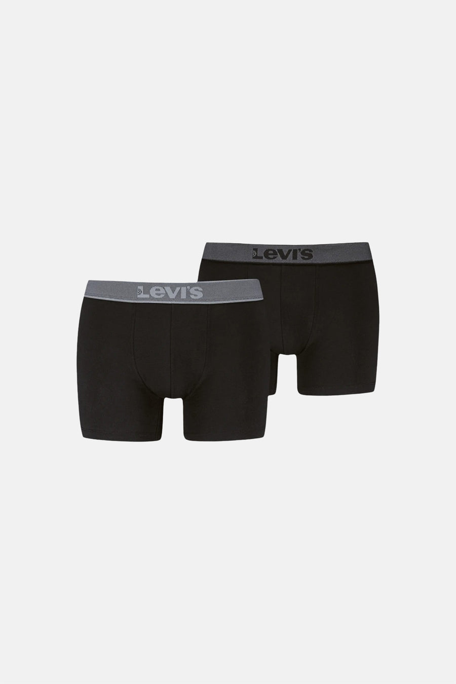 Boxer short noir de Levi's® Accessories, avec une ceinture grise et un modèle de dos.