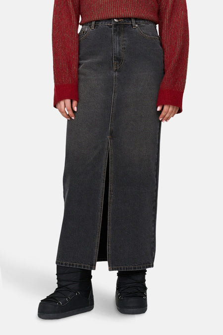 Jupe longue dark grey denim - 24 colours GmbH
