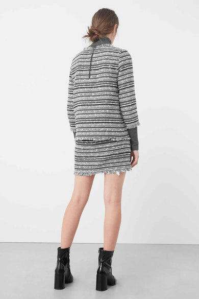 Pull col O gris - MANGO