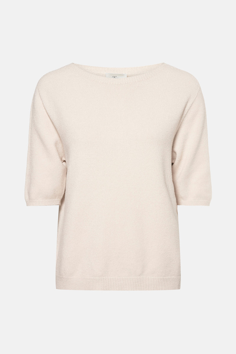 Pull à col rond - beige
