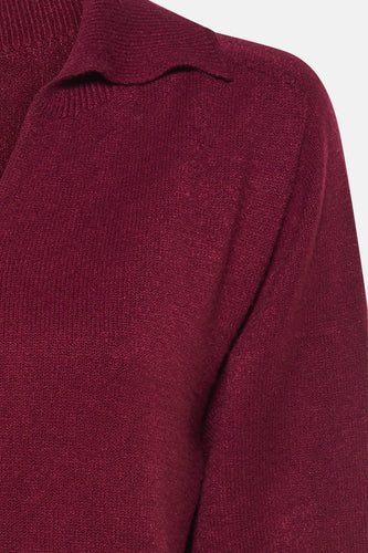 Polo à manches longues - Bordeaux - Terra di Siena - 4