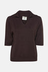 Polo à manches longues - brun