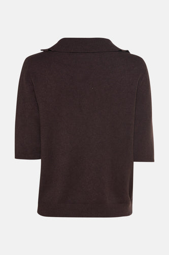 Polo à manches longues - brun - Terra di Siena - 4