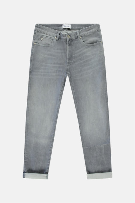 Jeans straight mid grey denim - Cars