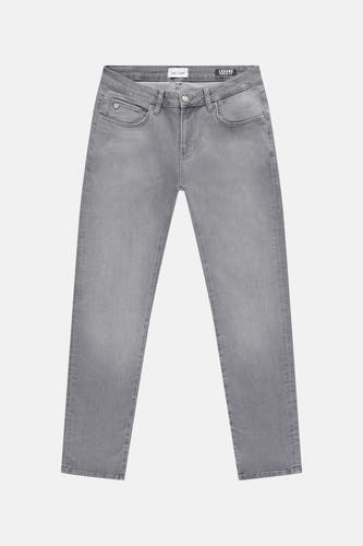 Jeans straight mid grey denim - Cars