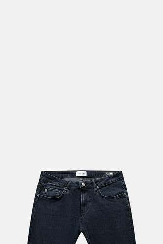 Jeans straight blue black denim - Cars