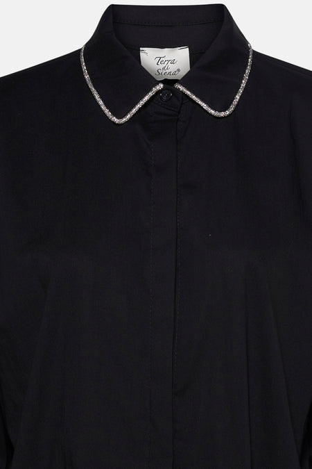 Chemise à manches longues - noir