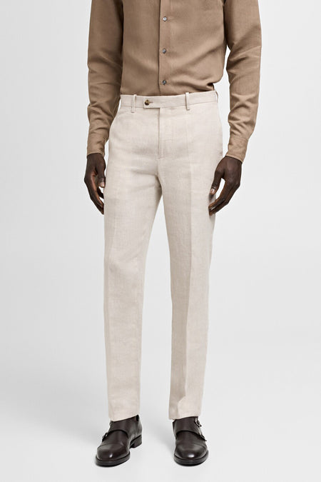 Pantalon de costume Beige - Mango