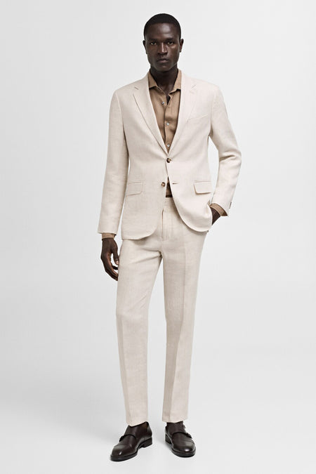 Pantalon de costume Beige - Mango