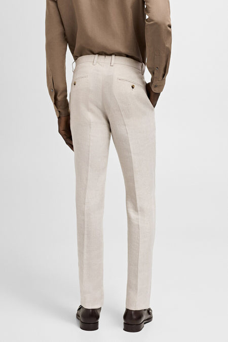 Pantalon de costume Beige - Mango