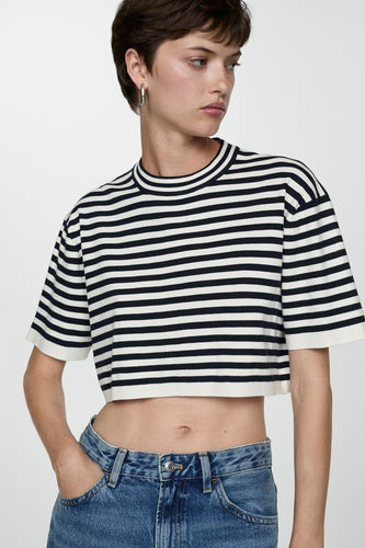Pull à col rond - bleu
