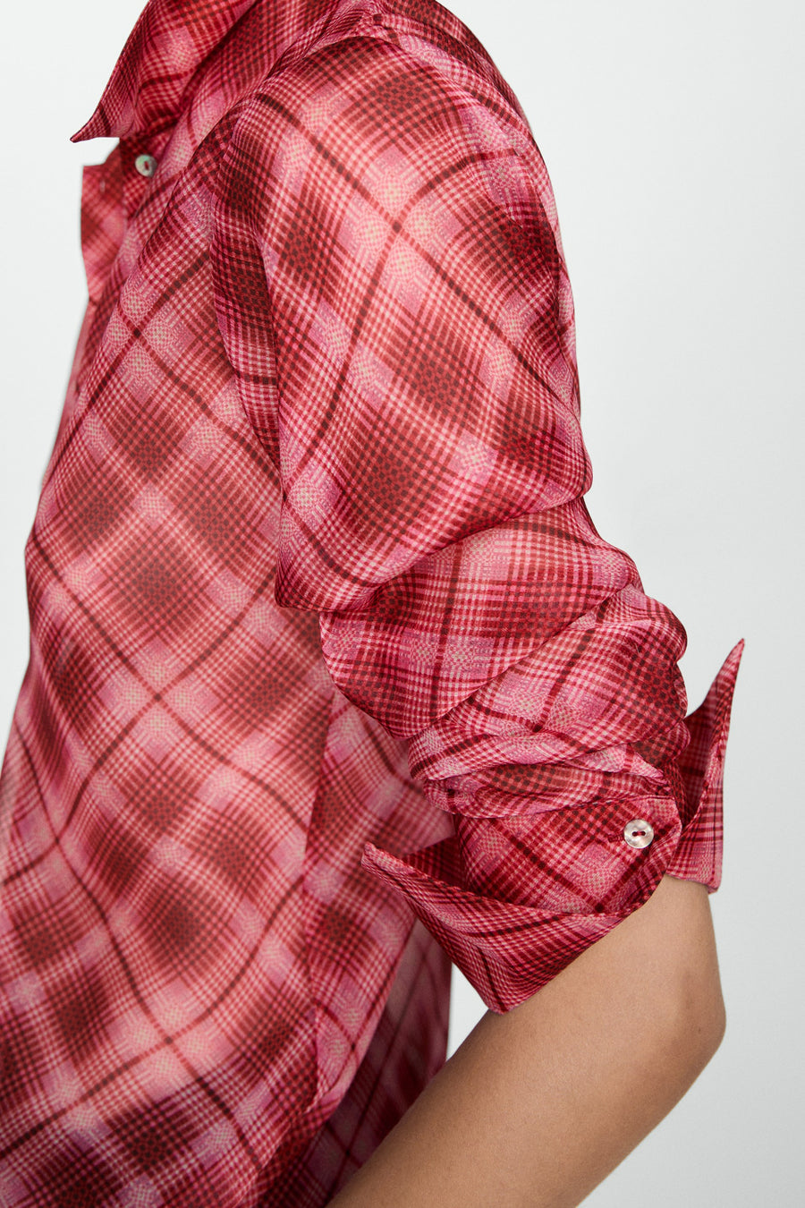 Chemise à manches longues - rouge