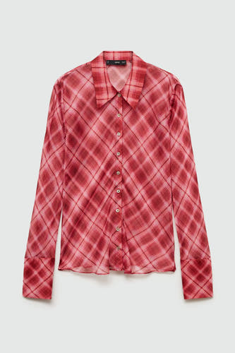 Chemise à manches longues - rouge