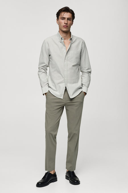 Chemise (manches longues) Vert - Mango