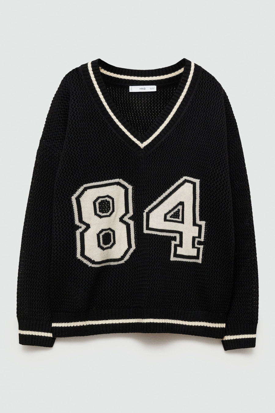 Pull à col en V - multicolore