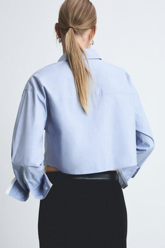 Chemise à manches longues - bleu