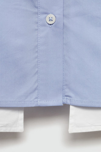 Chemise à manches longues - bleu