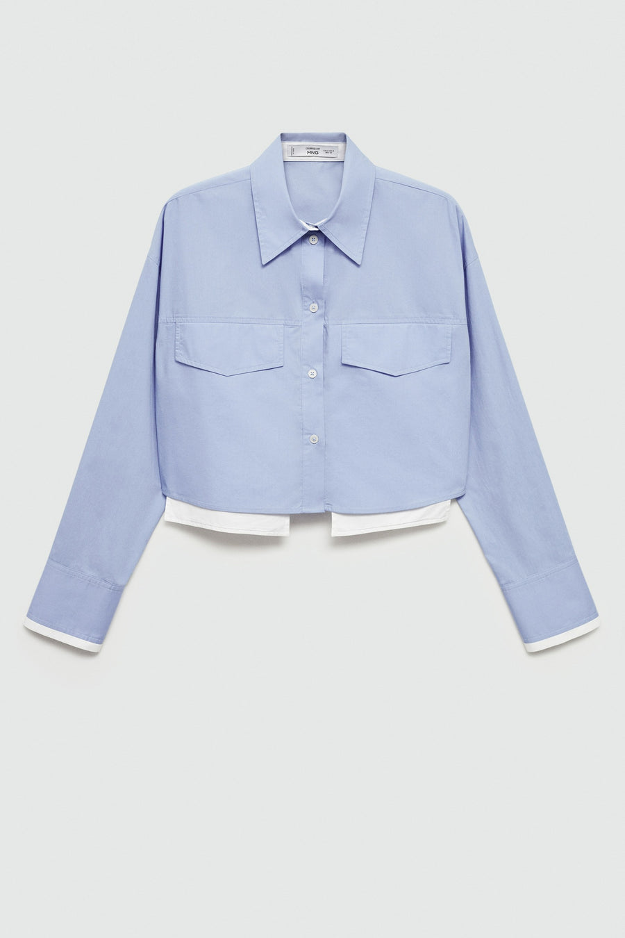 Chemise à manches longues - bleu